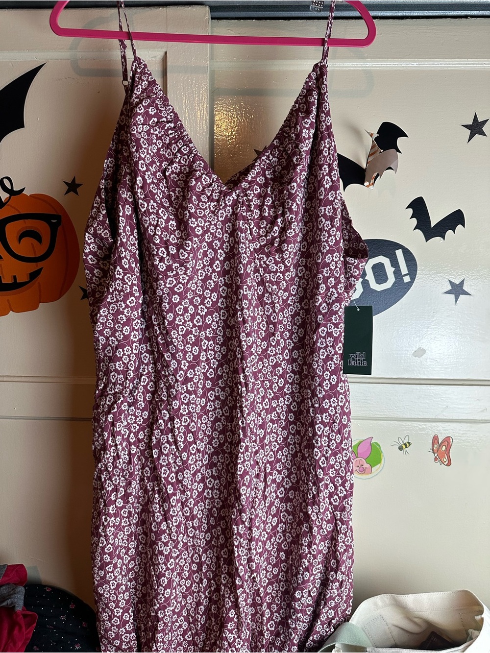 Women's Floral Dress with Spaghetti Straps size 4X from target